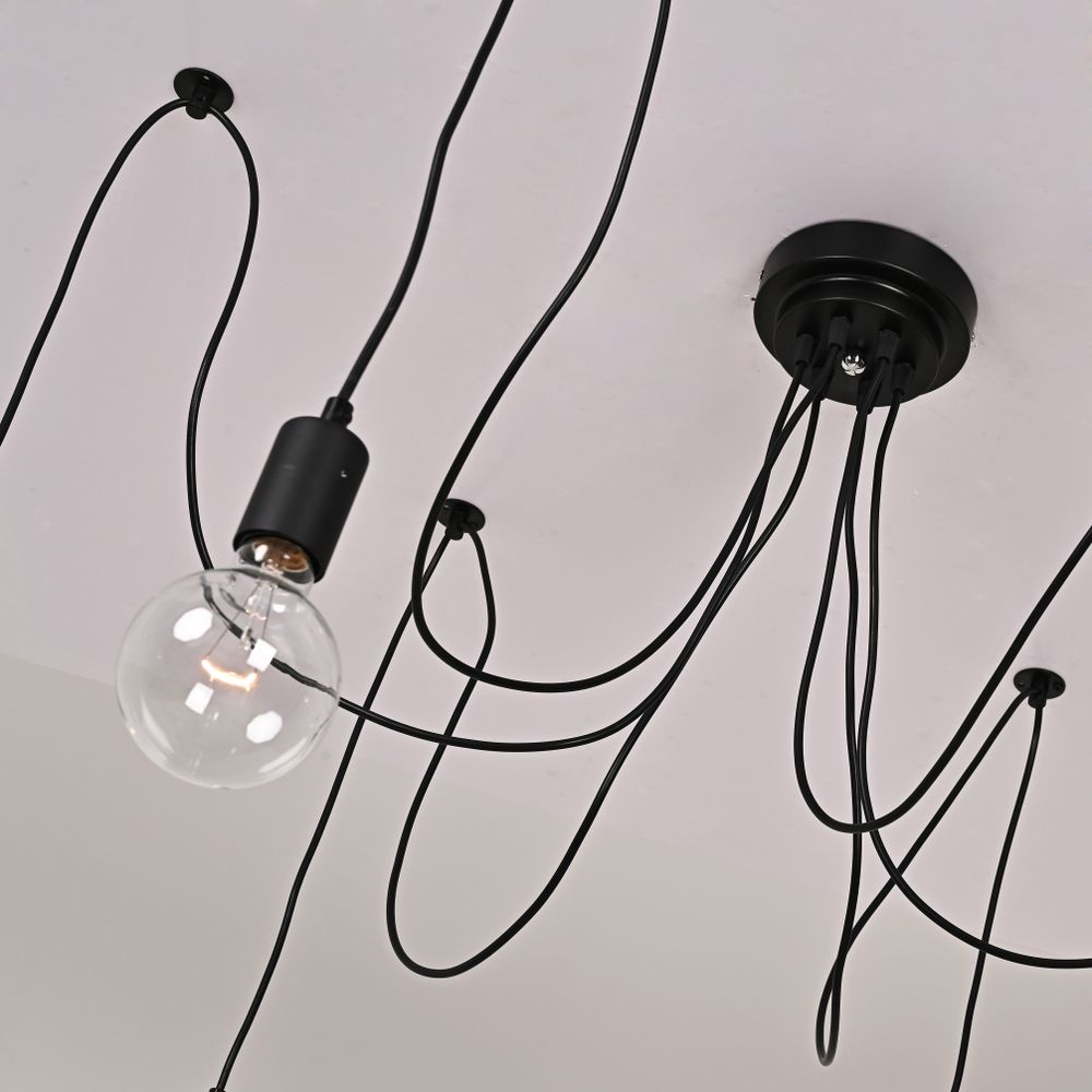 Люстра Spider Black L6 Imperiumloft By Imperiumloft