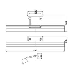 Светильник для картин Elstead Lighting CHAWTON-PLL-PB Elstead Lighting