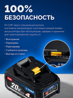 ЗУБР 20 В, 190 Н·м, 2 АКБ LMS (4 А·ч), бесщеточный ударный винтоверт, кейс, ПРОФЕССИОНАЛ (GVB-190-42)