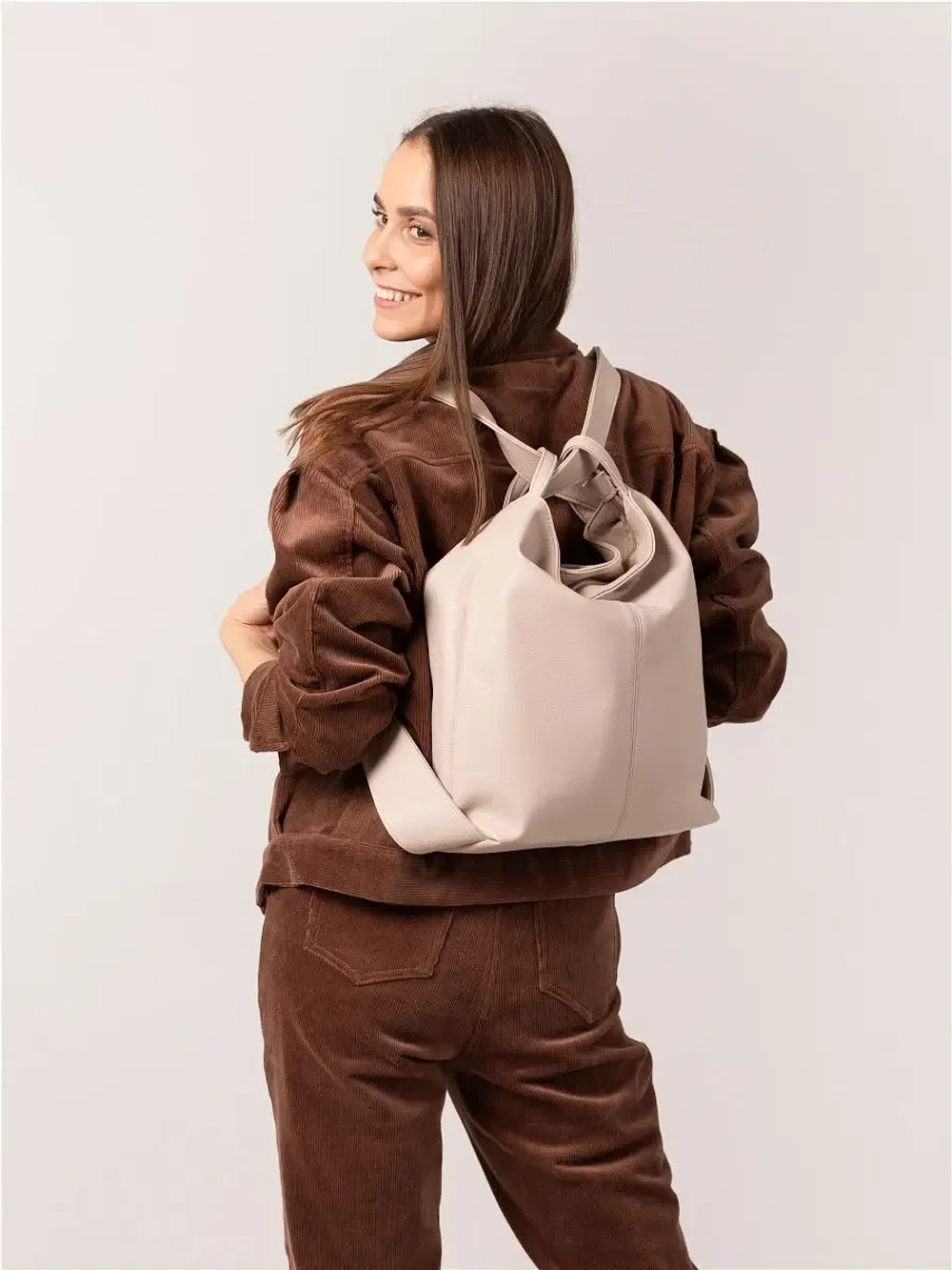 Сумка рюкзак через плечо большая трансформер