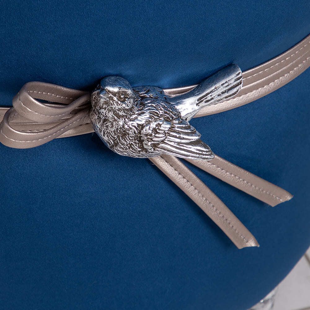 Банкетка Терра Эйри Confetti-Blue Античное серебро