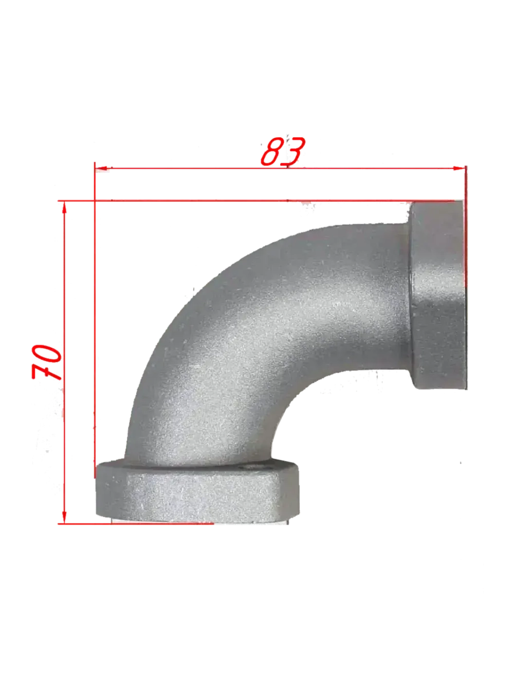 Патрубок карбюратора 28мм металл 125-160см3
