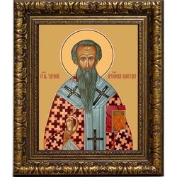 Тарасий Константинопольский Святитель. Икона на холсте.