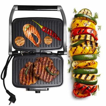 Гриль электрический контактный 1500 Вт. Kamille KM 6707 с антипригарным покрытием