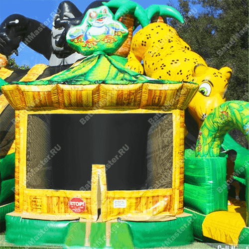 Коммерческий надувной батут "Тигры-обезьянки"