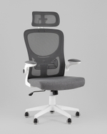 Кресло офисное TopChairs Airone серый ткань