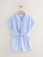 Рубашка и шорты в комплекте для девочки Next AH6-460, Голубой