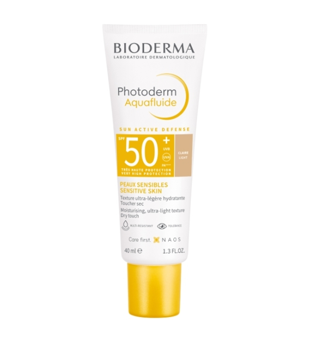 BIODERMA  Photoderm Aquafluide Claire Light SPF 50+ Солнцезащитный флюид светлый