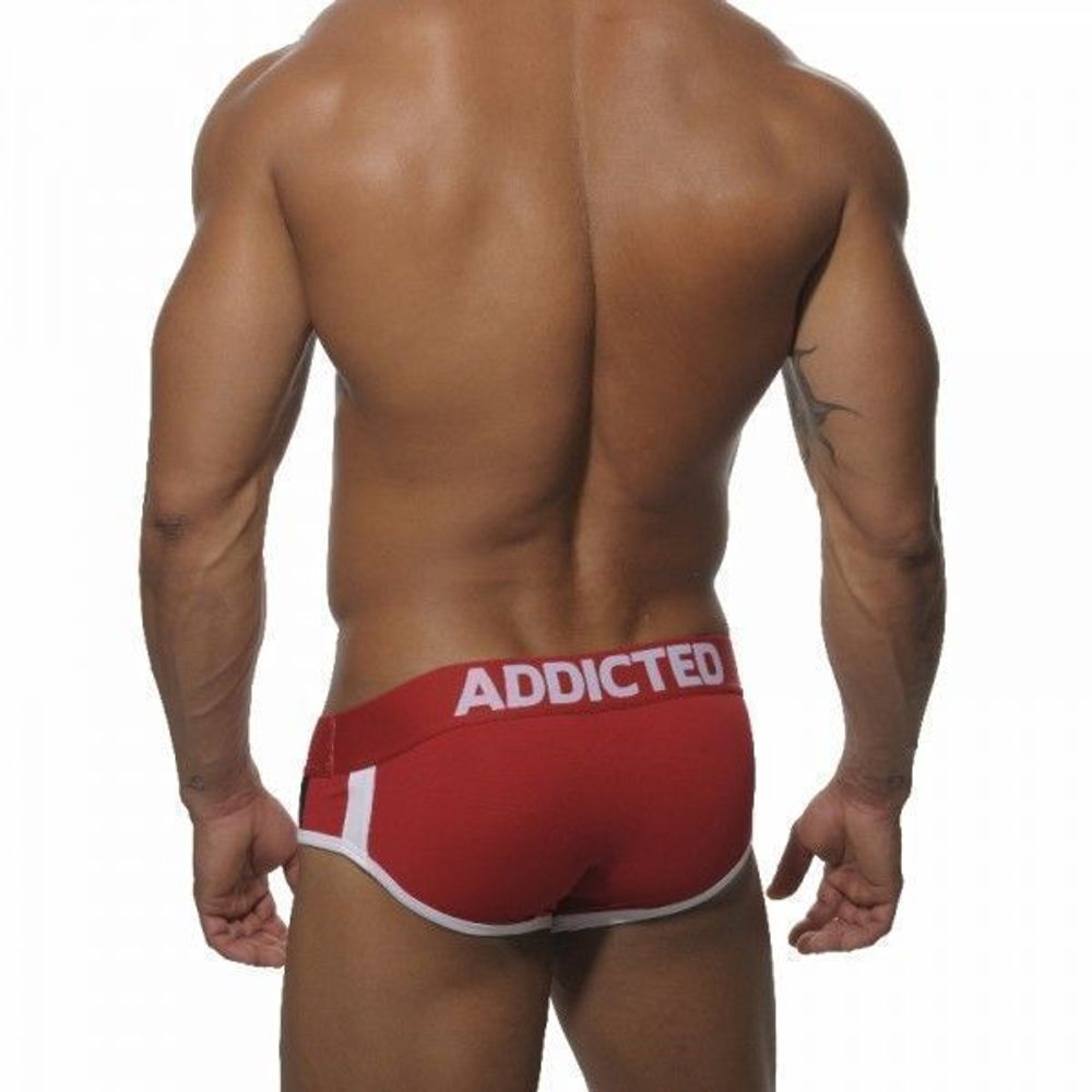 Мужские трусы брифы красные с пуш-Ап Addicted Push-Up Red Brief