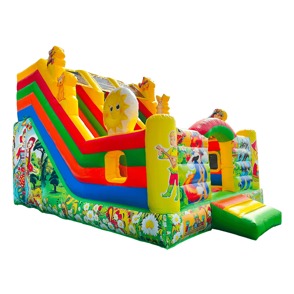 Надувной батут-горка «Славянский 2», 6x4x4.5 м