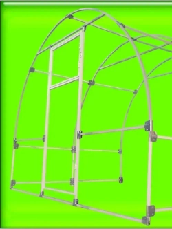 Крепеж теплиц Т-образный 20х20мм, подходит для теплицы и стеллажа, 4 пары- толщина металла 1.5мм