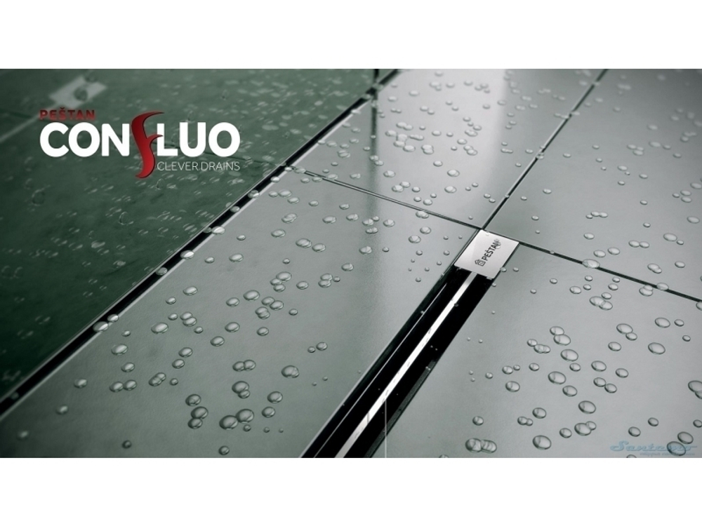 Желоб водосток Pestan Slim 650  напольный нержавеющая сталь 13100033