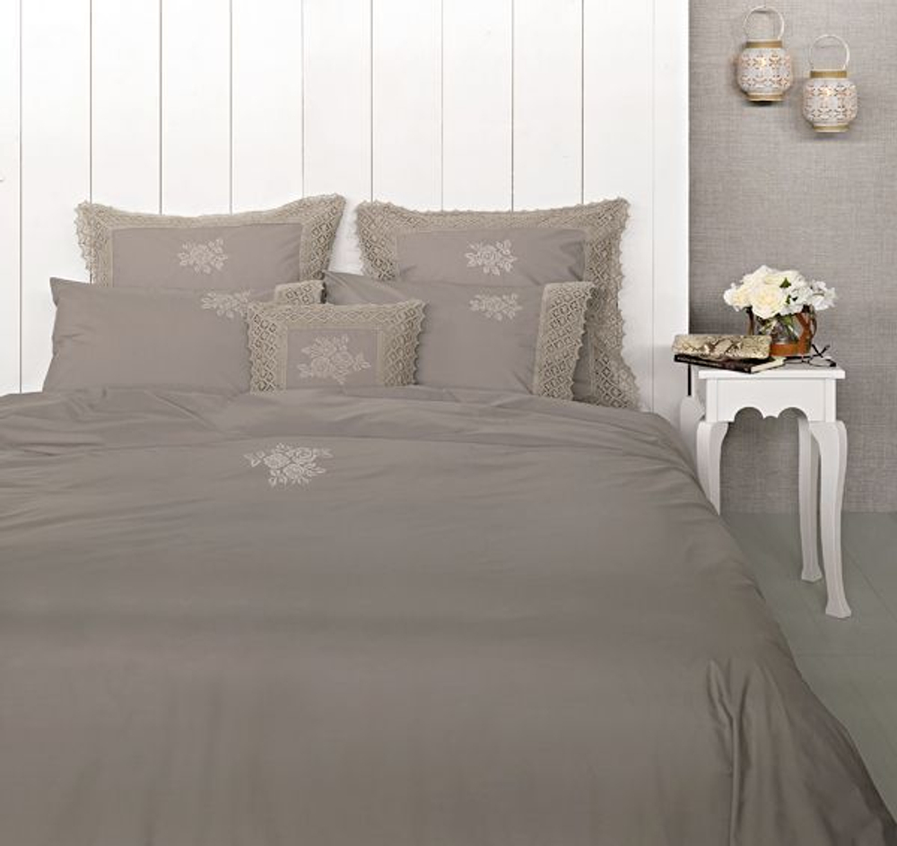 Пододеяльник 220x200 Luxberry Rose молочный шоколад Португалия фото