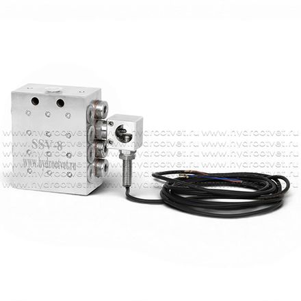 SSV-8-K + inductive switch - Питатель прогрессивный на 8 выходов, с реле конца цикла