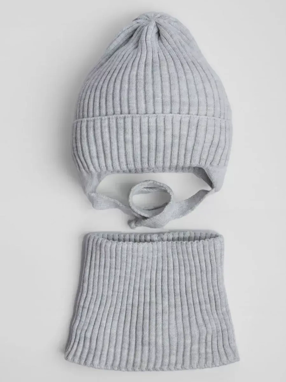 Шапка со снудом для девочки на осень