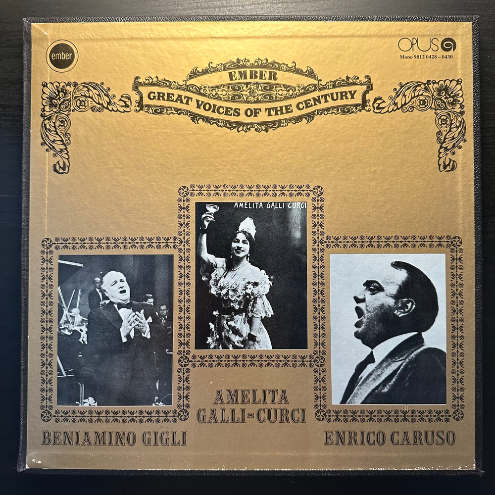 Великие голоса века - Карузо , Галли-Курчи, Джильи 3LP (Чехословакия 1976г.)
