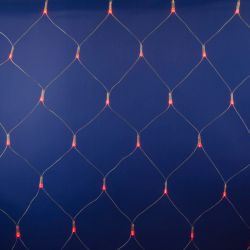 ULD-N2520-240-DTA RED IP20 Сетка светодиодная с контроллером. 240 светодиодов. 2.5х2 м. красная. IP20. провод прозрачный