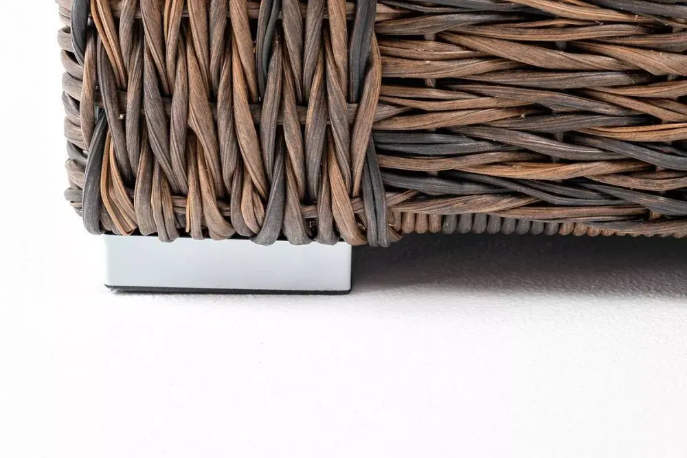 "Капучино" диван из искусственного ротанга (гиацинт) двухместный, цвет коричневый