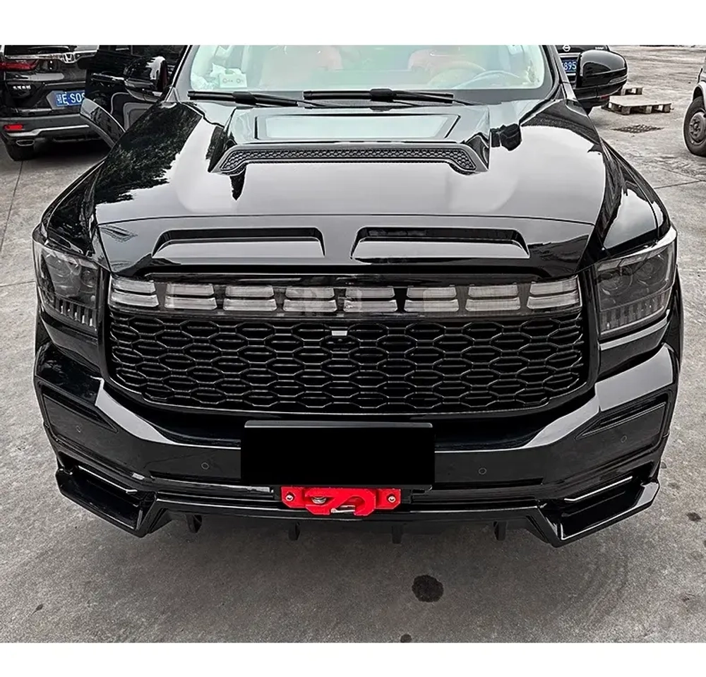 Обвес для TANK 500 2021+ Передний бампер Лебедка крюк Решетка радиатора Прозрачный капот