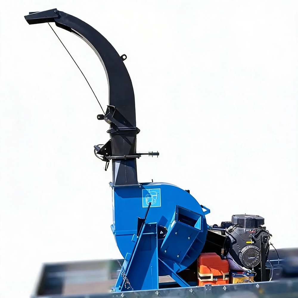 Рубительная машина "Метеор" ИД-800Н (бензиновый двигатель, 35 (37) л.с., электростартер )