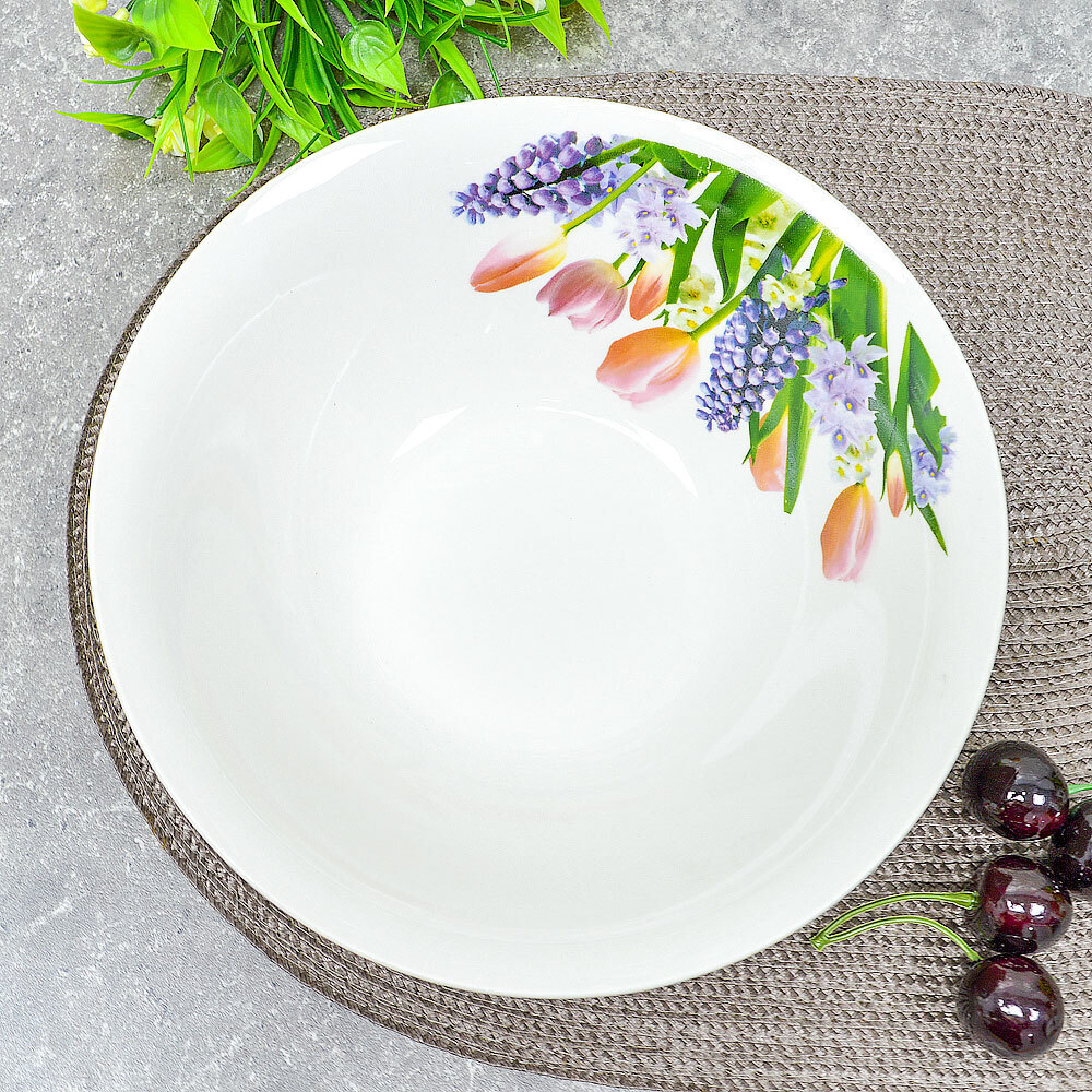 Салатник 1100мл 22,5см Весеннее настроение (эконом) (84805)