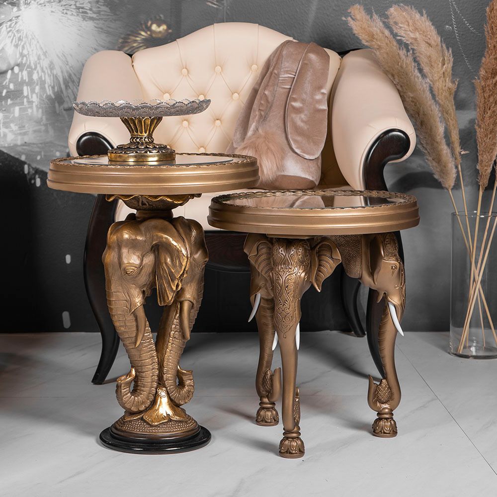 Стол Слон 2 Бронза