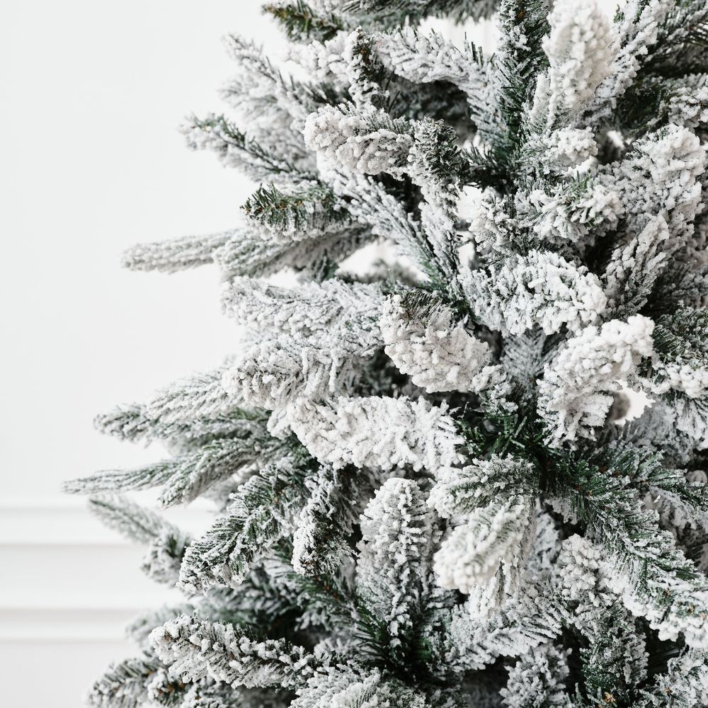 Заснеженная елка «Bourget» (Литая+пвх) 240 см / 2,4 м