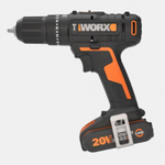 Дрель-шуруповерт ударная аккумуляторная WORX WX370, 50Нм, 20В, 2Ач x1, ЗУ 2А, кейс