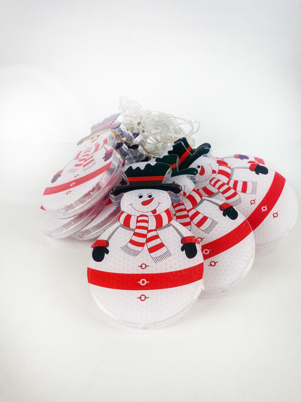 Гирлянда-занавес Снеговик