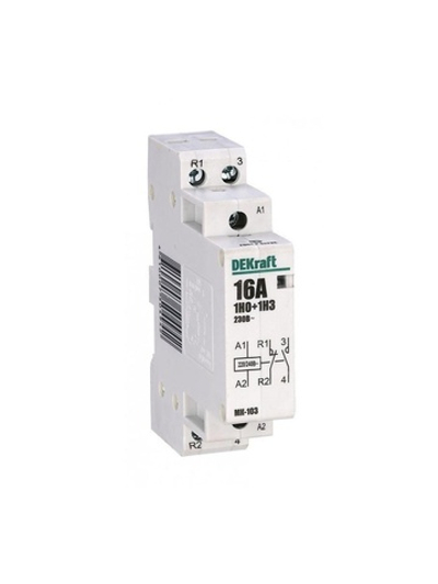 Контактор модульный МК-103 1НО+1НЗ 16А 230В DEKraft 18051DEK