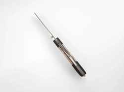 Складной нож "Белогор", сталь Х12МФ, рукоять карельская береза/черный мореный граб