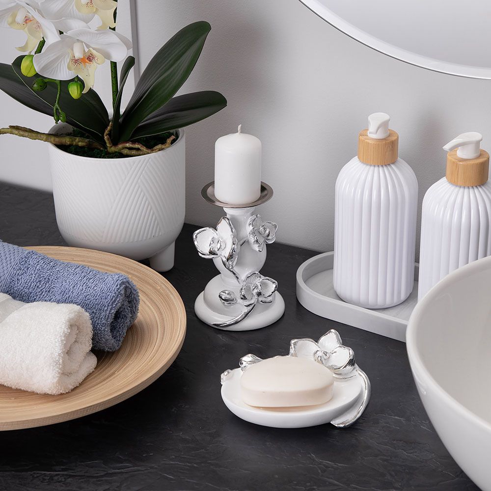 Мыльница Орхидея Калипсо Белый