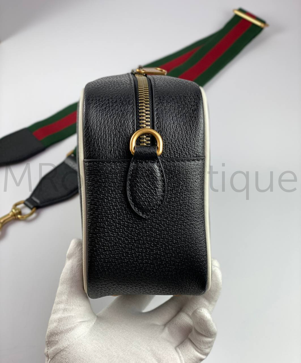 Черная сумка через плечо Gucci adidas Гуччи Адидас премиум класса