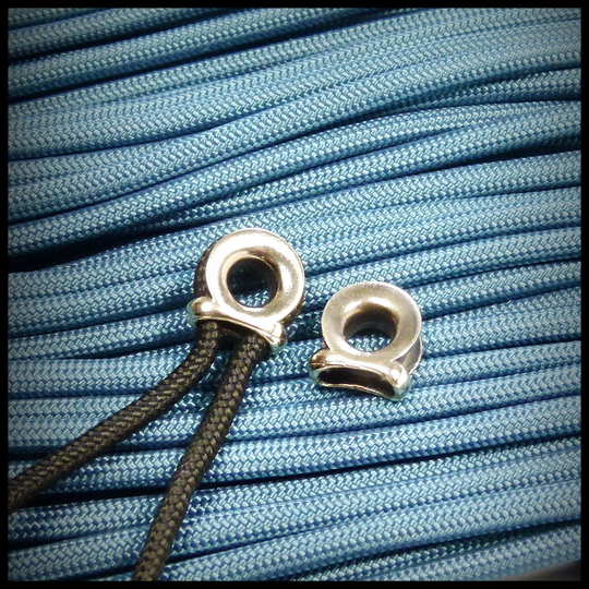 Коуш (петля) малый для паракорда , мельхиор