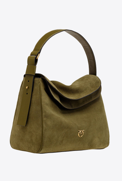 BIG LEAF BAG HOBO IN TUMBLED LEATHER