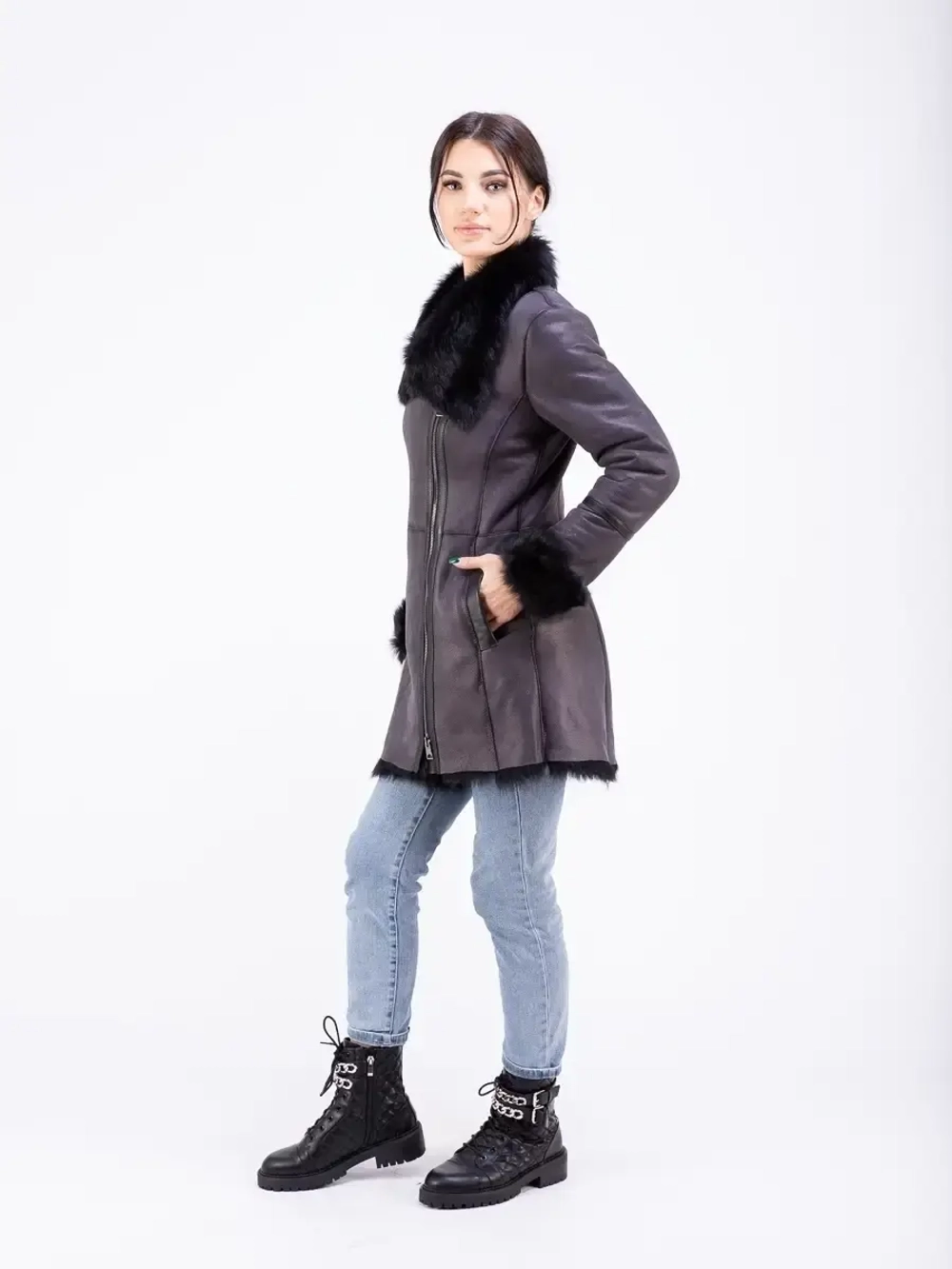 Дубленка натуральная зимняя тоскана Турция