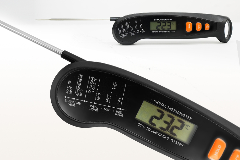 Цифровой термометр Model 1, складной, черный