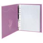 Папка-портфолио универсальная, 4 кольца, 20 файлов, 7БЦ матовая, BRAUBERG, "Gentle", 117558