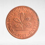 Germany, 1 Pfennig, 1981, (Stuttgart Mint - "F"), VF