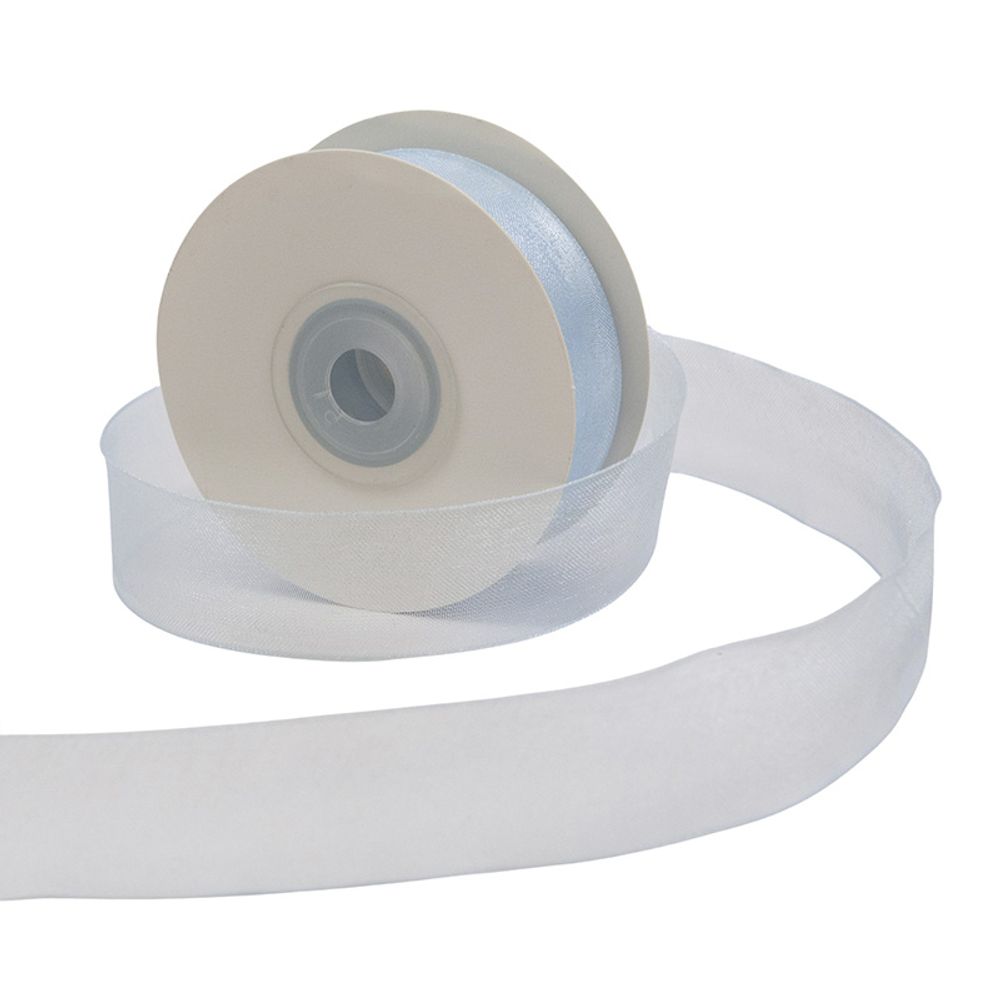 Лента органза светло-голубой 2,5 см