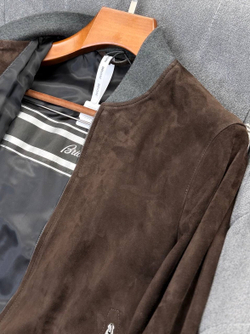 Замшевая куртка Brioni