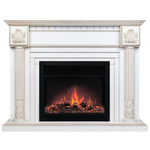 Каминокомплект Real Flame Imperia 26/33 WT с очагом Moonblaze Deluxe Black