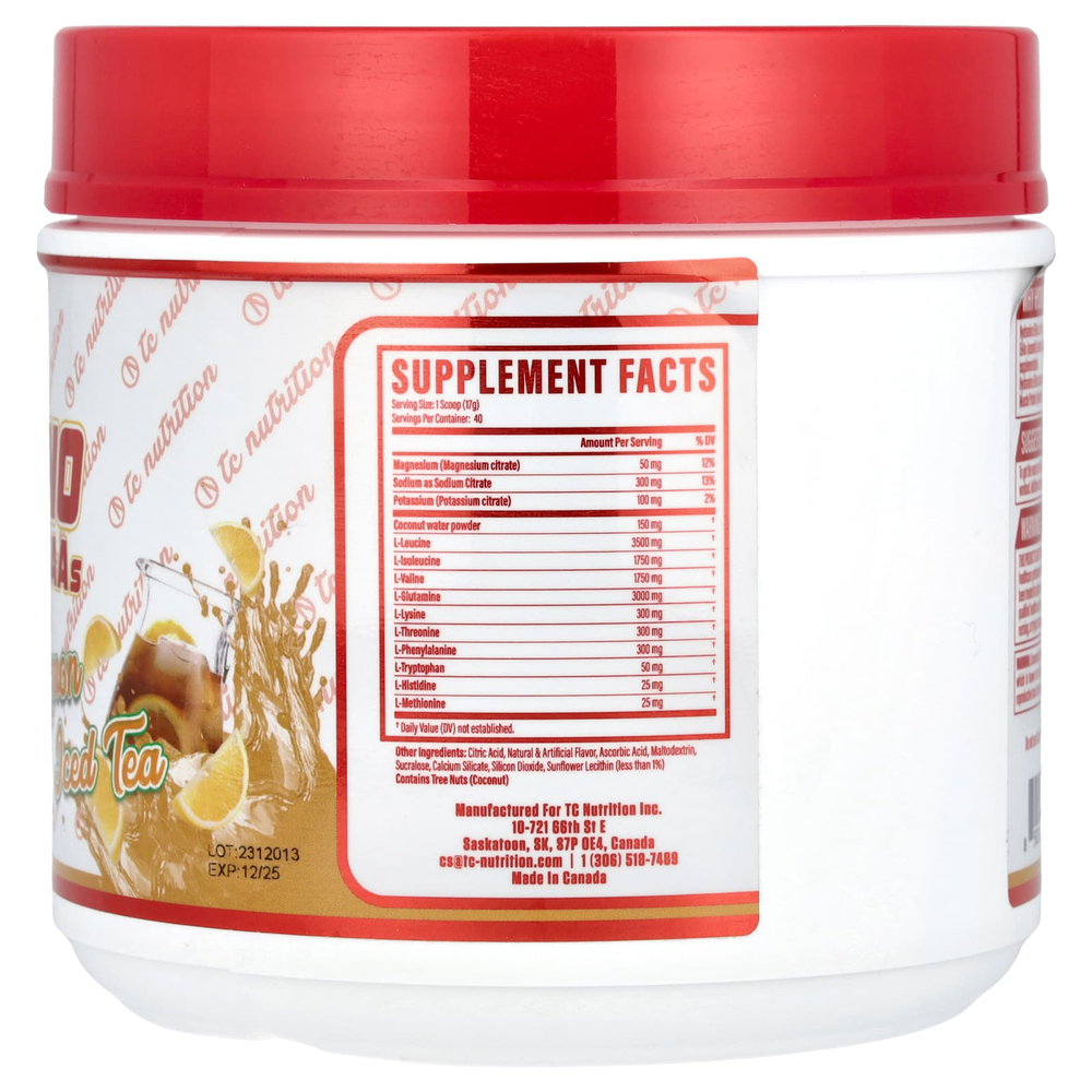 TC Nutrition, Гидрамино EAA, лимонный чай со льдом, 680 г (23,9 унции)