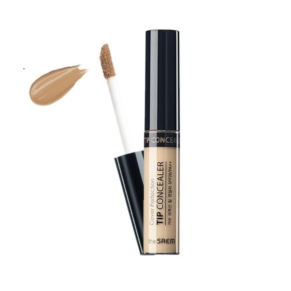 Консилер для маскировки недостатков кожи The Saem Cover Perfection Tip Concealer