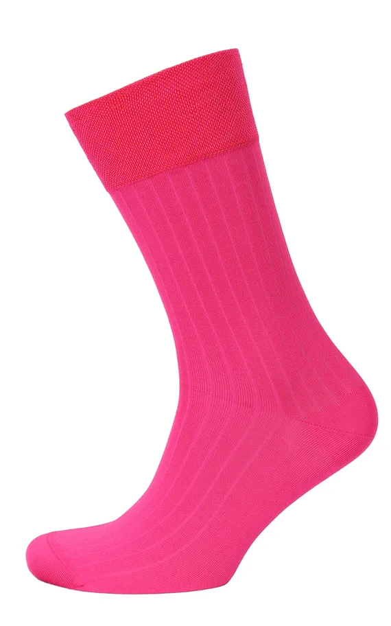 Мужские носки Premium "в рубчик" Розовый