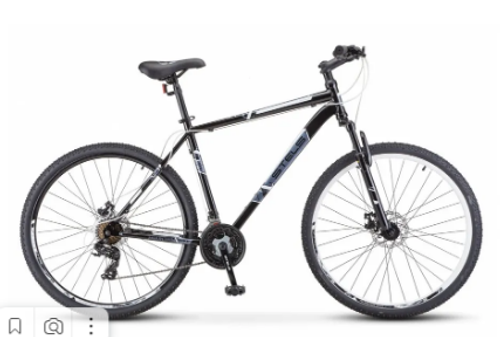 Велосипед 27.5" STELS Navigator-700 MD р.17.5" черный/белый