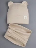 Шапка детская со снудом осенняя