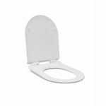 Сиденье для унитаза-моноблока WAVE ZEN дюропласт, микролифт, БЕЛЫЙ глянец