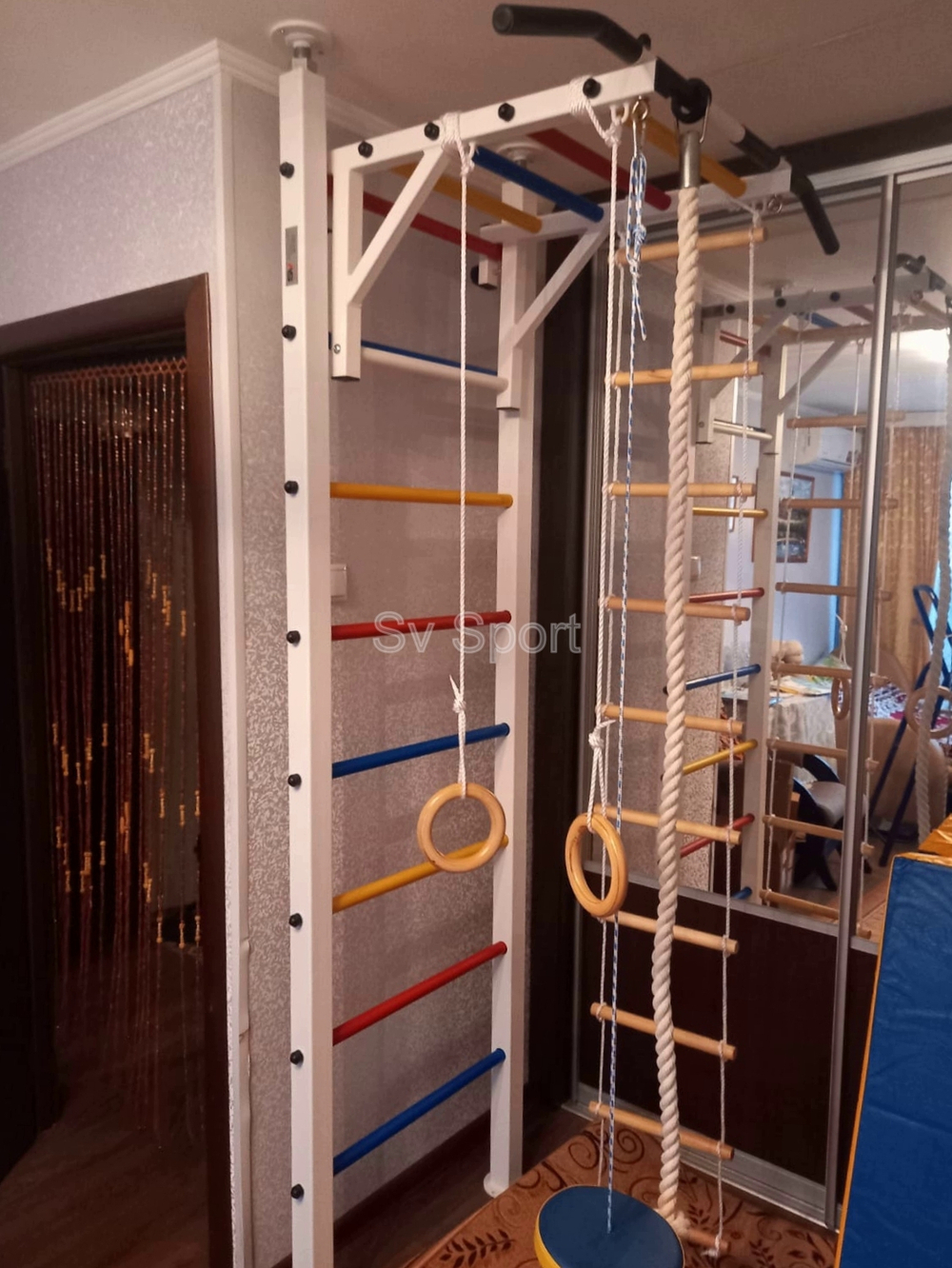 Монтаж шведской стенки Sv Sport враспор