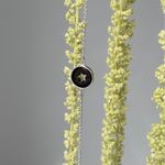 Браслет Звезда с вишневым янтарем